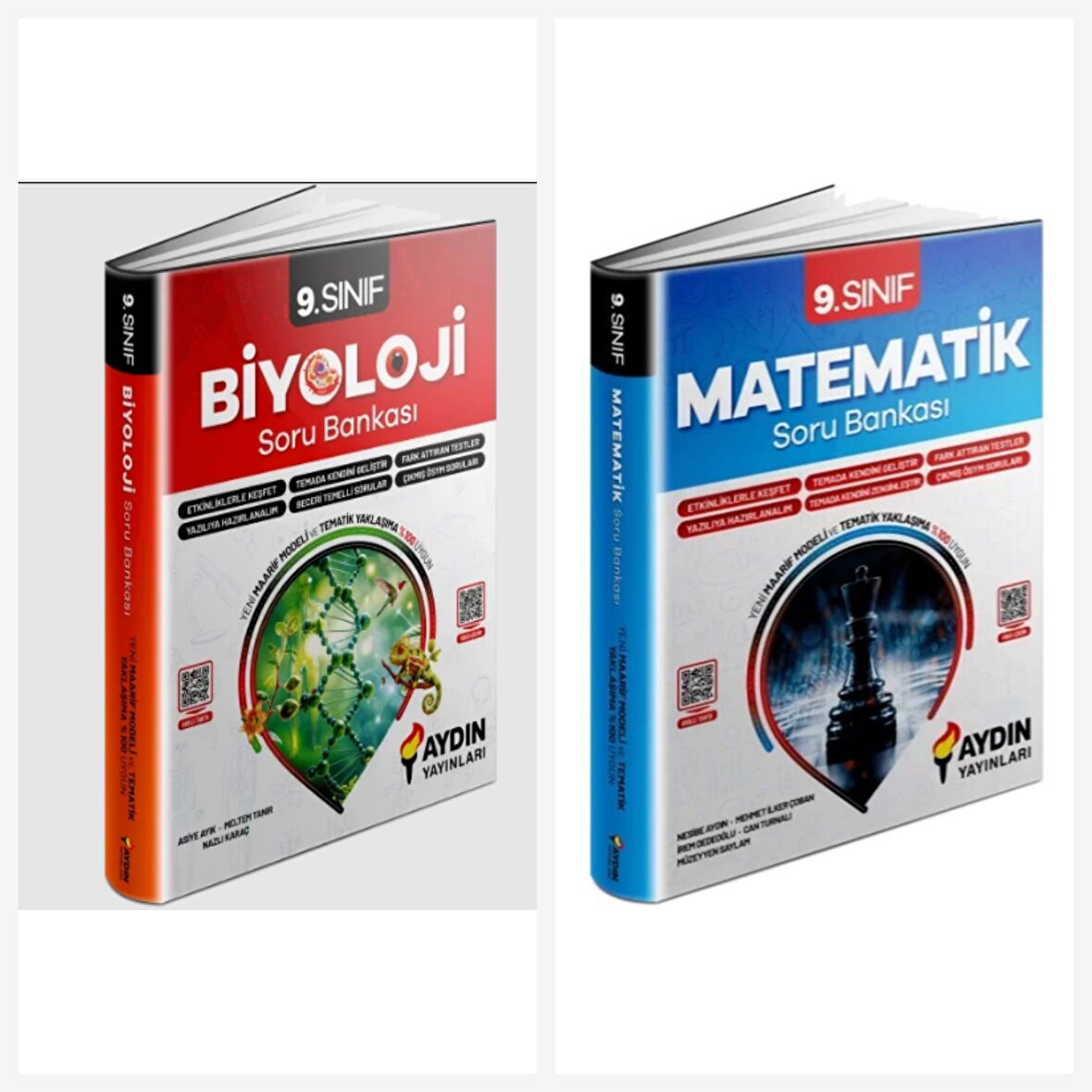 Aydın Yayınları 9. Sınıf Matematik & Biyoloji soru Kitabı
