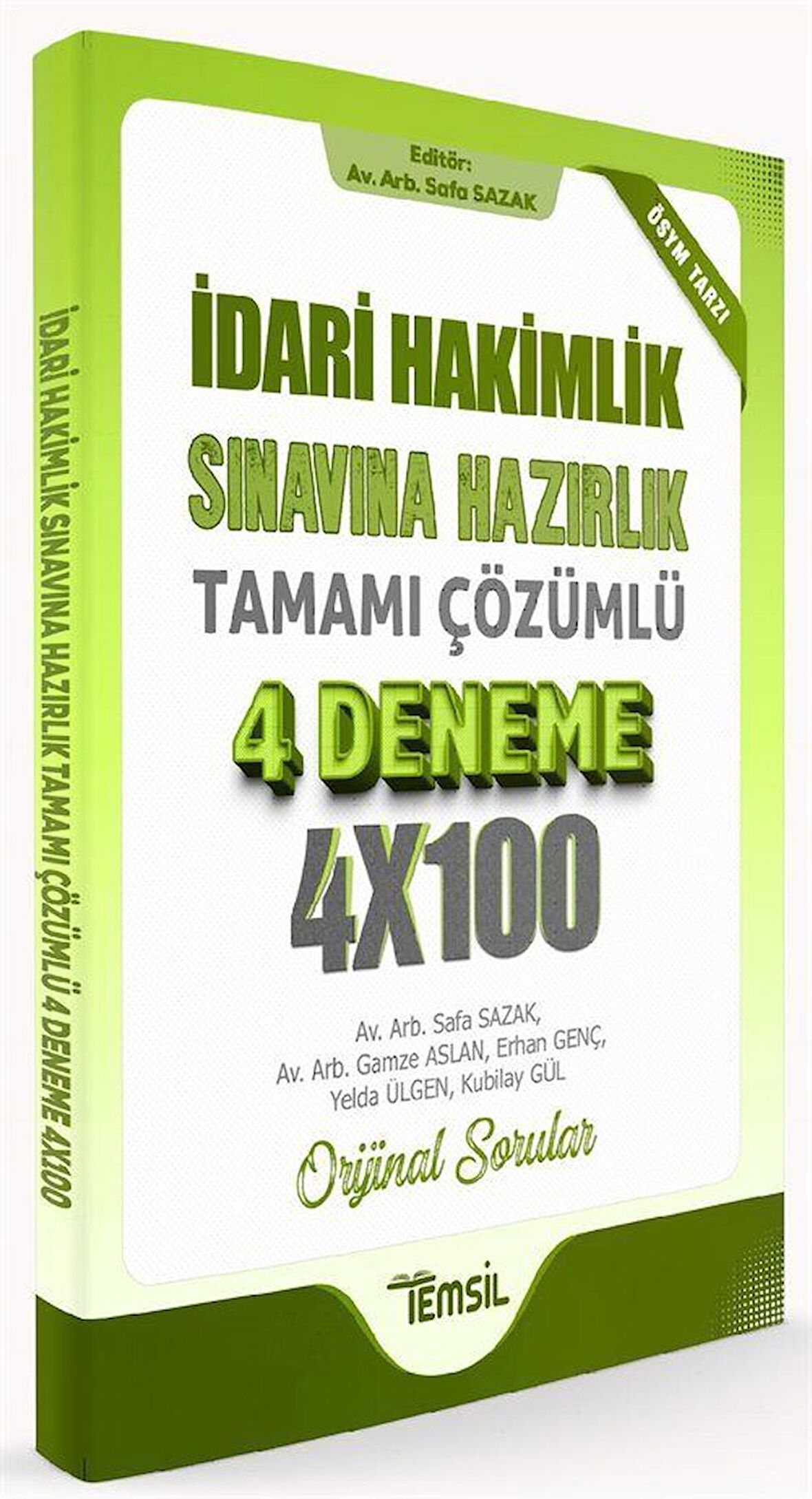 İdari Hakimlik Sınavına Hazırlık Tamamı Çözümlü 4 Deneme