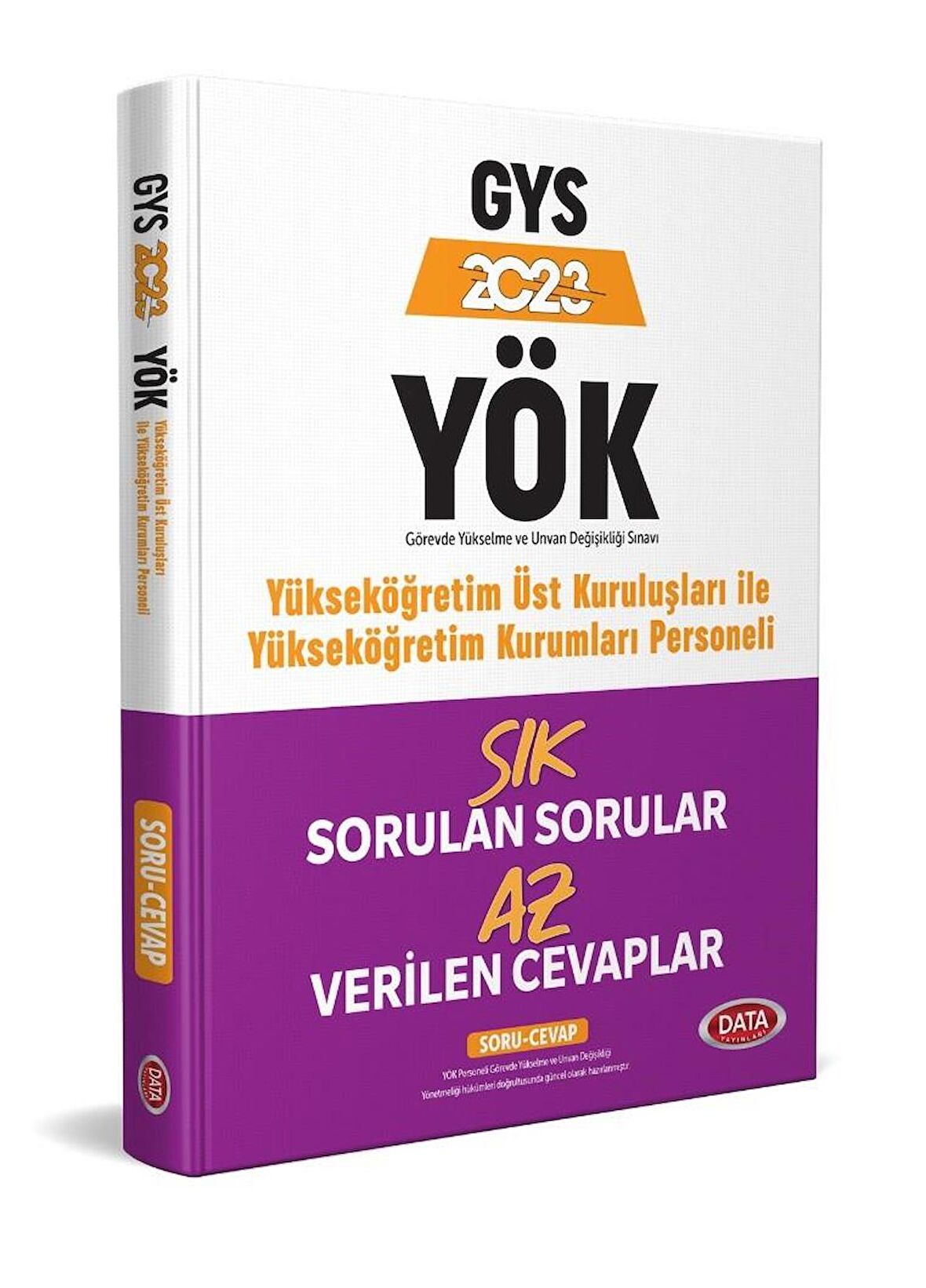 2023 YÖK Personeli GYS Sık Sorulan Sorular Az Verilen Cevaplar Soru Cevap Data Yayınları