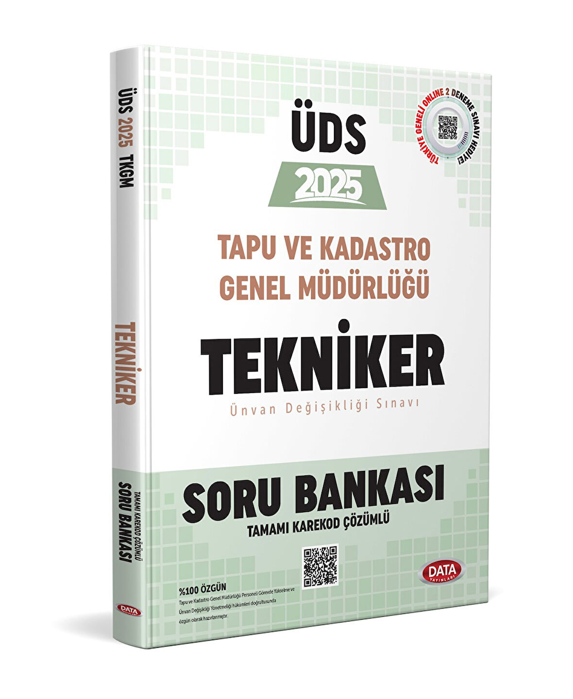 Data 2025 Tapu ve Kadastro Genel Müdürlüğü UDS Tekniker Soru Bankası Karekod Çözümlü Data Yayınları