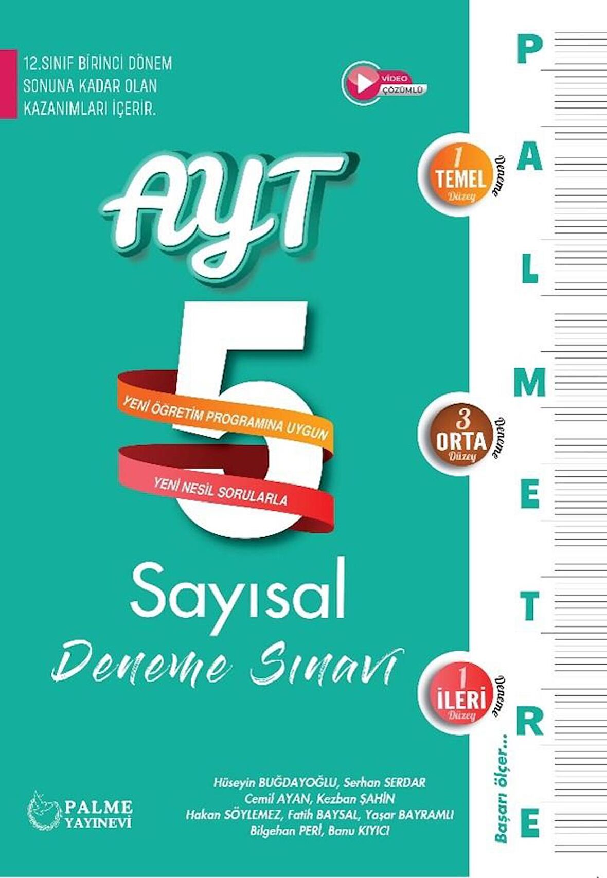 AYT Sayısal 5 Deneme Özel Baskı Palme Yayınları