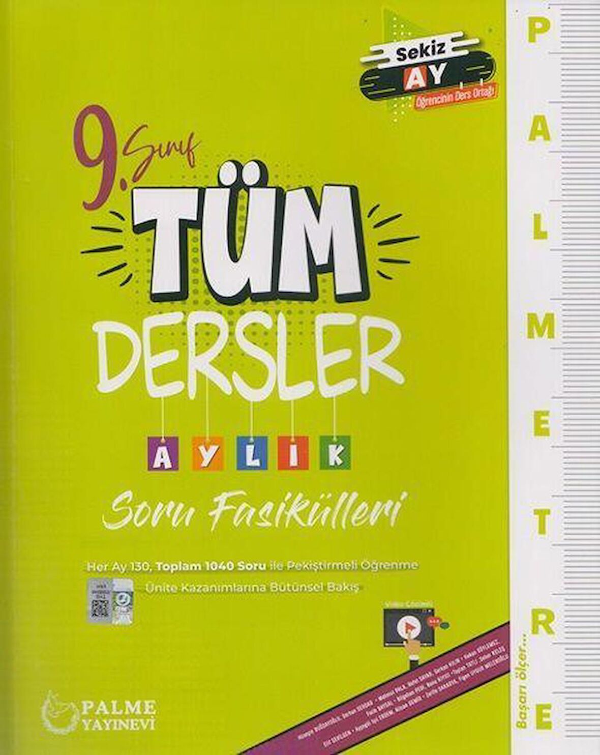 9. Sınıf Tüm Dersler Palmetre Aylık Çalışma Fasikülleri