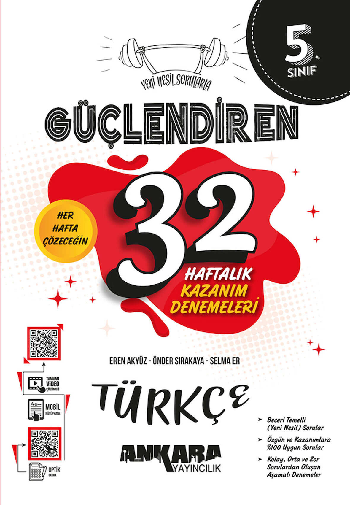 5. Sınıf Güçlendiren 32 Haftalık Türkçe Kazanım Denemeleri