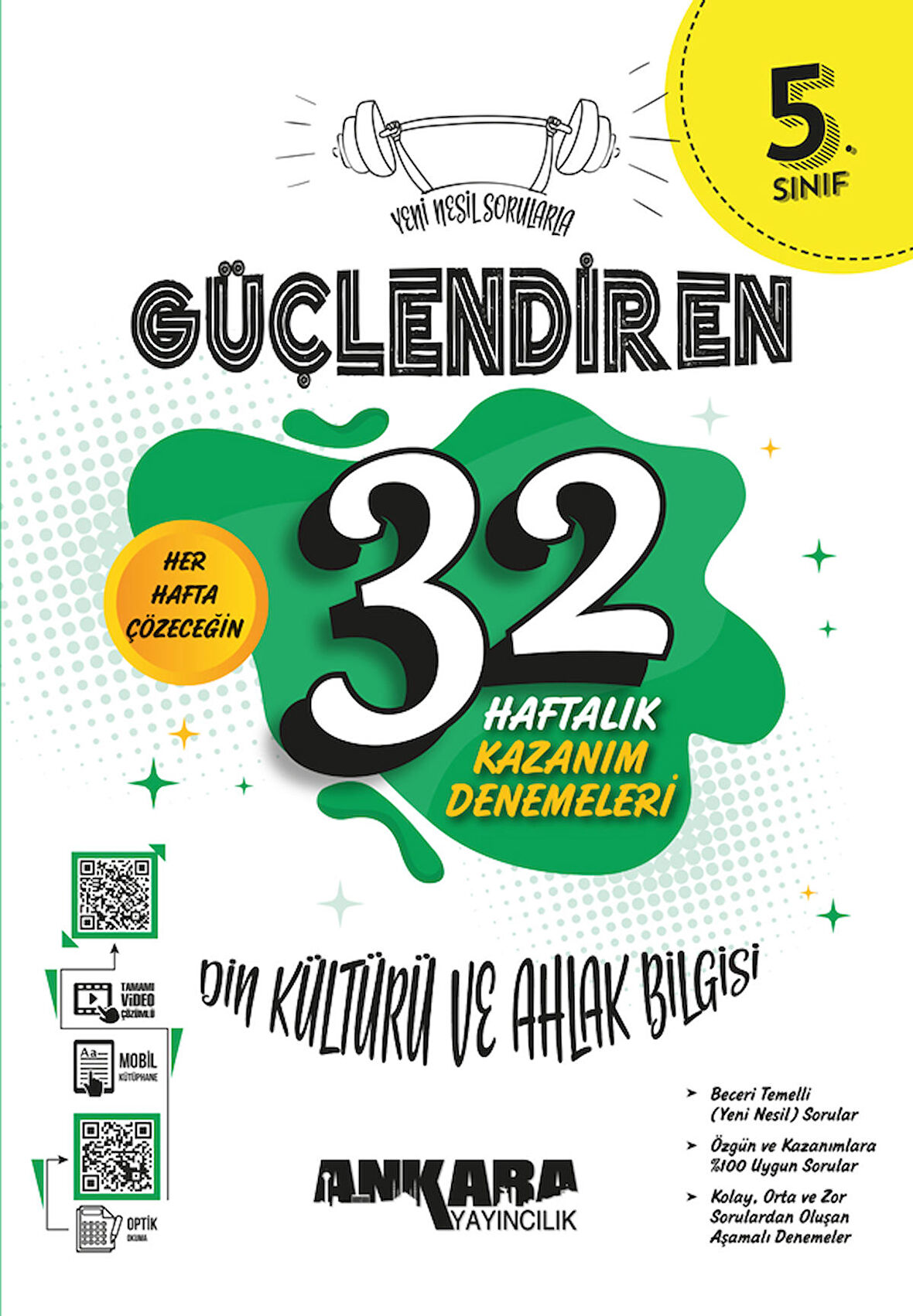 5. Sınıf Güçlendiren 32 Haftalık Din Kültürü ve Ahlak Bilgisi Kazanım Denemeleri