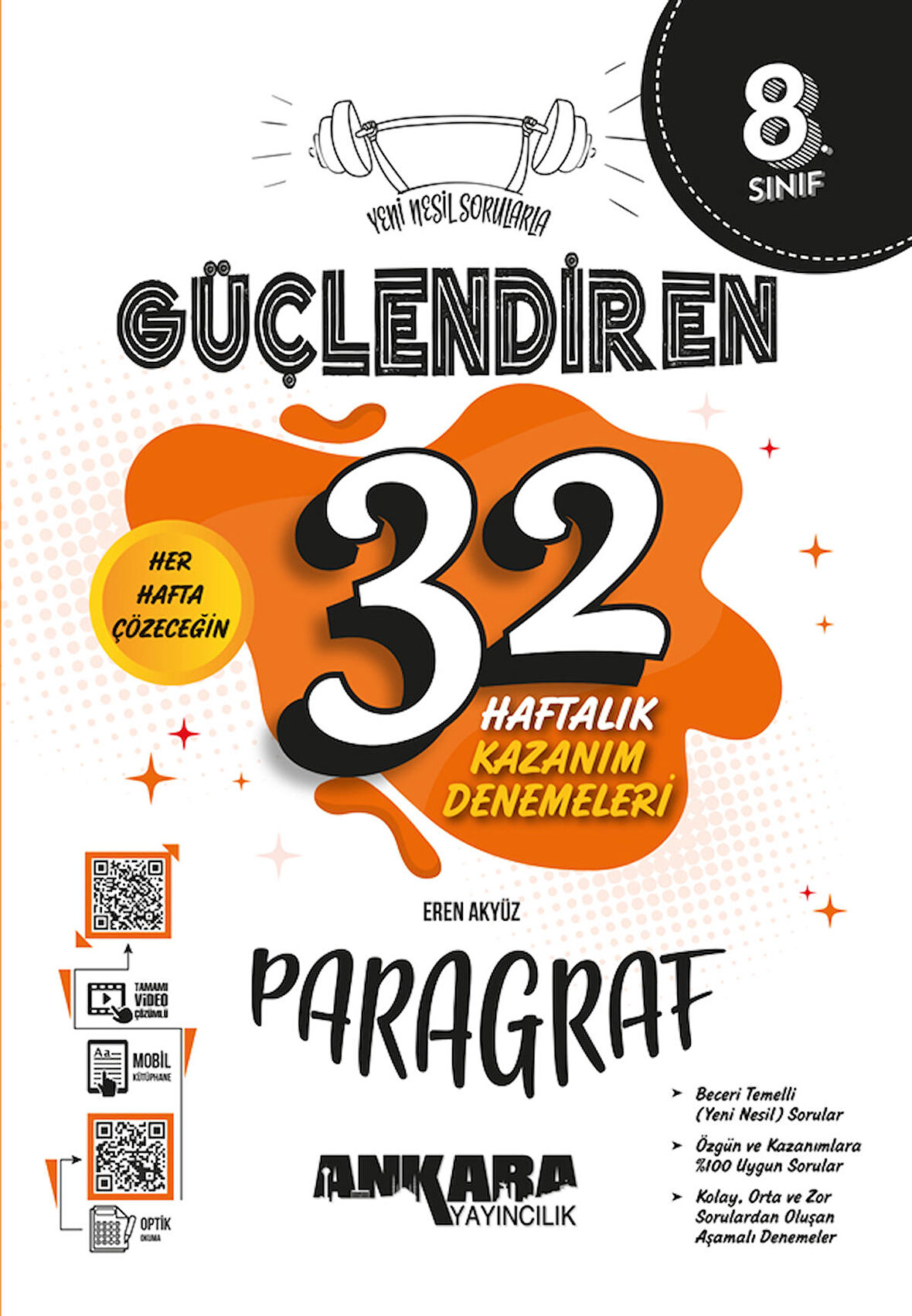 8. Sınıf Güçlendiren 32 Haftalık Paragraf Kazanım Denemeleri