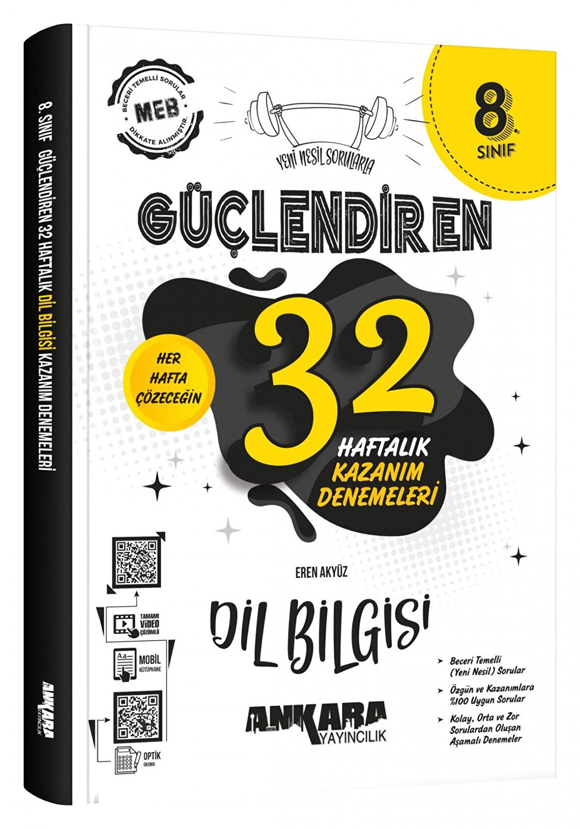 Ankara 8. Sınıf Güçlendiren 32 Haftalık Dil Bilgisi Kazanım Denemeleri Ankara Yayıncılık