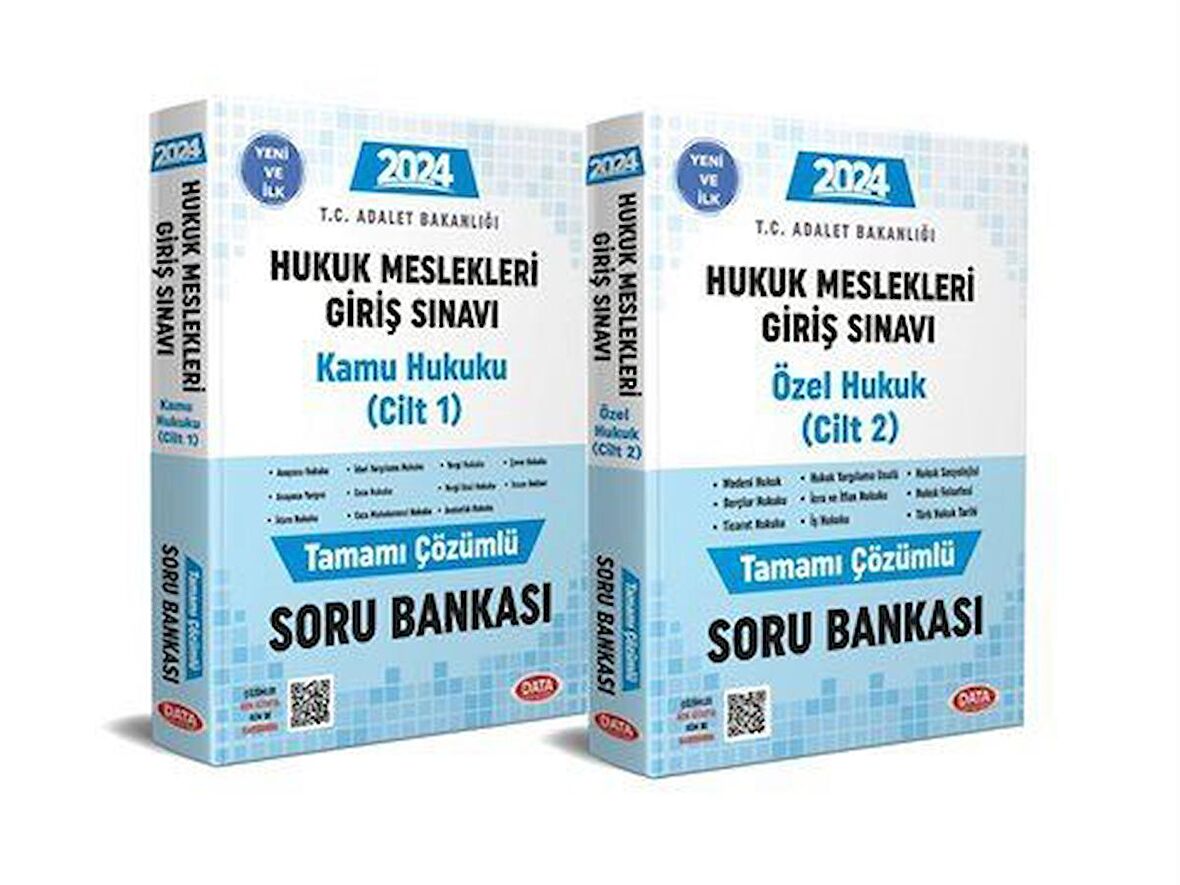 Hukuk Meslekleri Giriş Sınavına Hazırlık Tamamı Çözümlü Soru Bankası 1-2