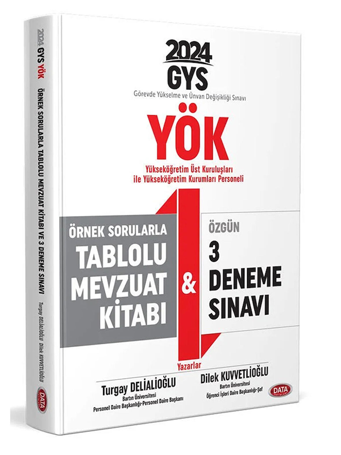 Data Yayınları YÖK Üst Kuruluşları ile YÖK Personeli GYS Örnek Sorularla Tablolu Mevzuat Kitabı  