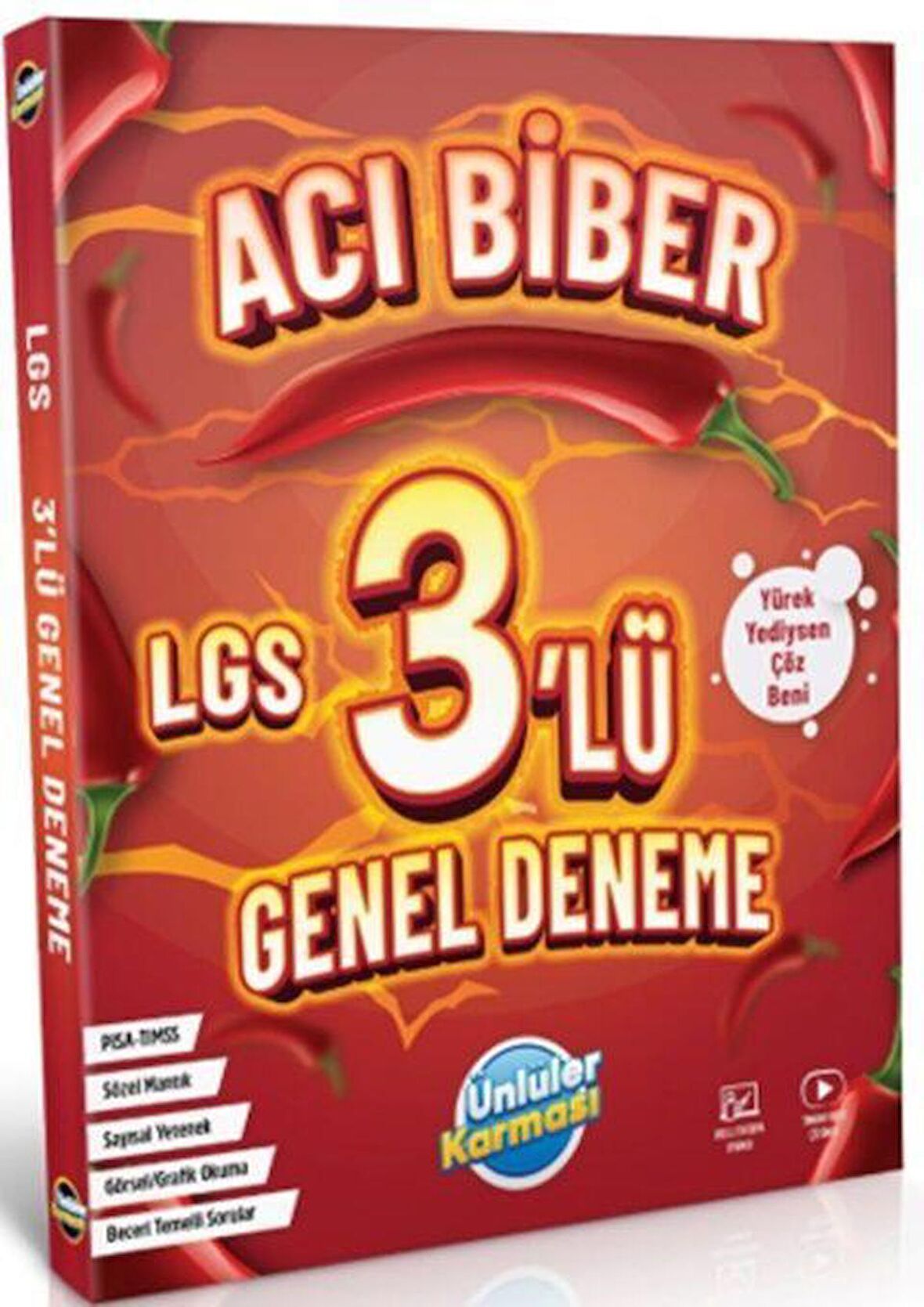 8. Sınıf LGS Acı Biber 3+ 1 Genel Deneme Ünlüler Karması