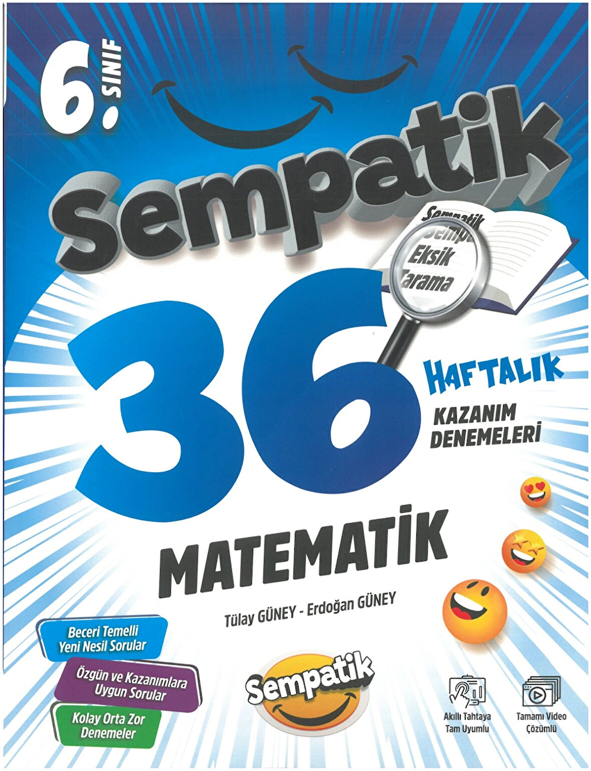 Ünlüler Karması 6.Sınıf Matematik Sempatik 36 Haftalık Kazanım Denemeleri