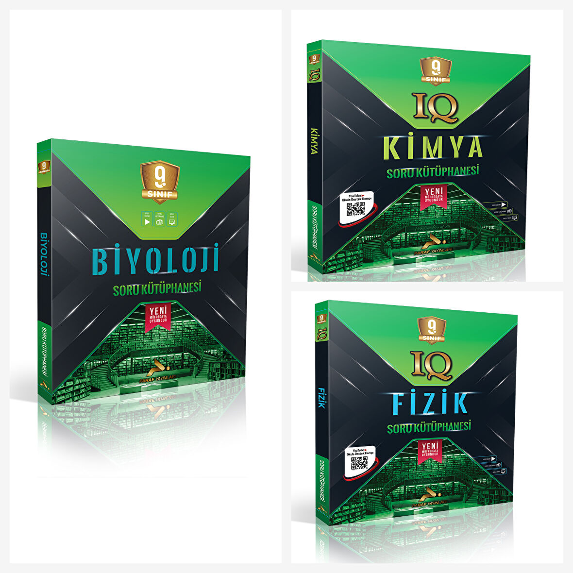 Paraf Yayınları 9. Sınıf Biyoloji & Fizik & Kimya Soru Kütüphanesi