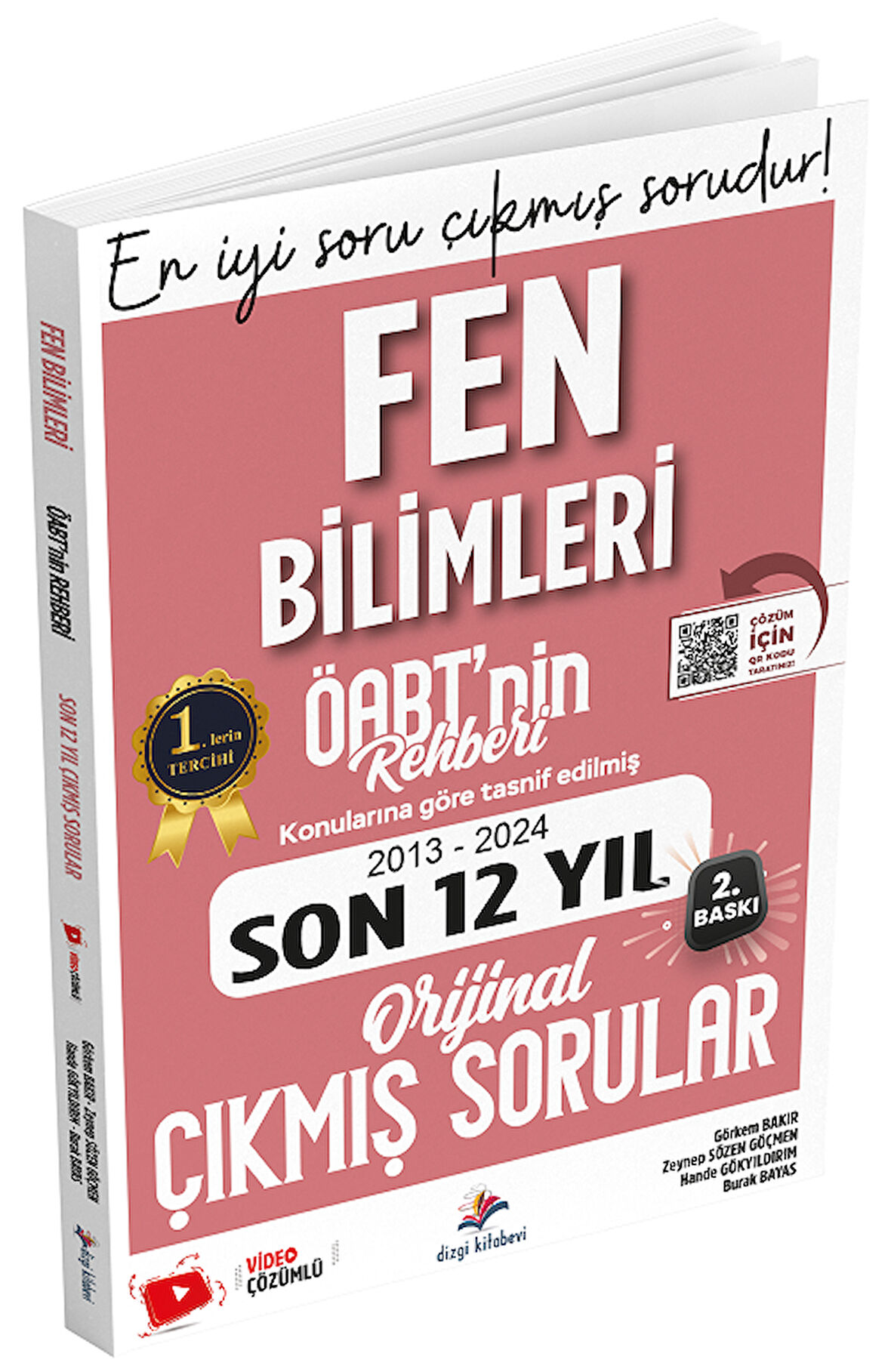 Dizgi Kitap 2025 ÖABT nin Rehberi Fen Bilimleri Öğretmenliği Çıkmış Sorular Son 12 Yıl Çözümlü