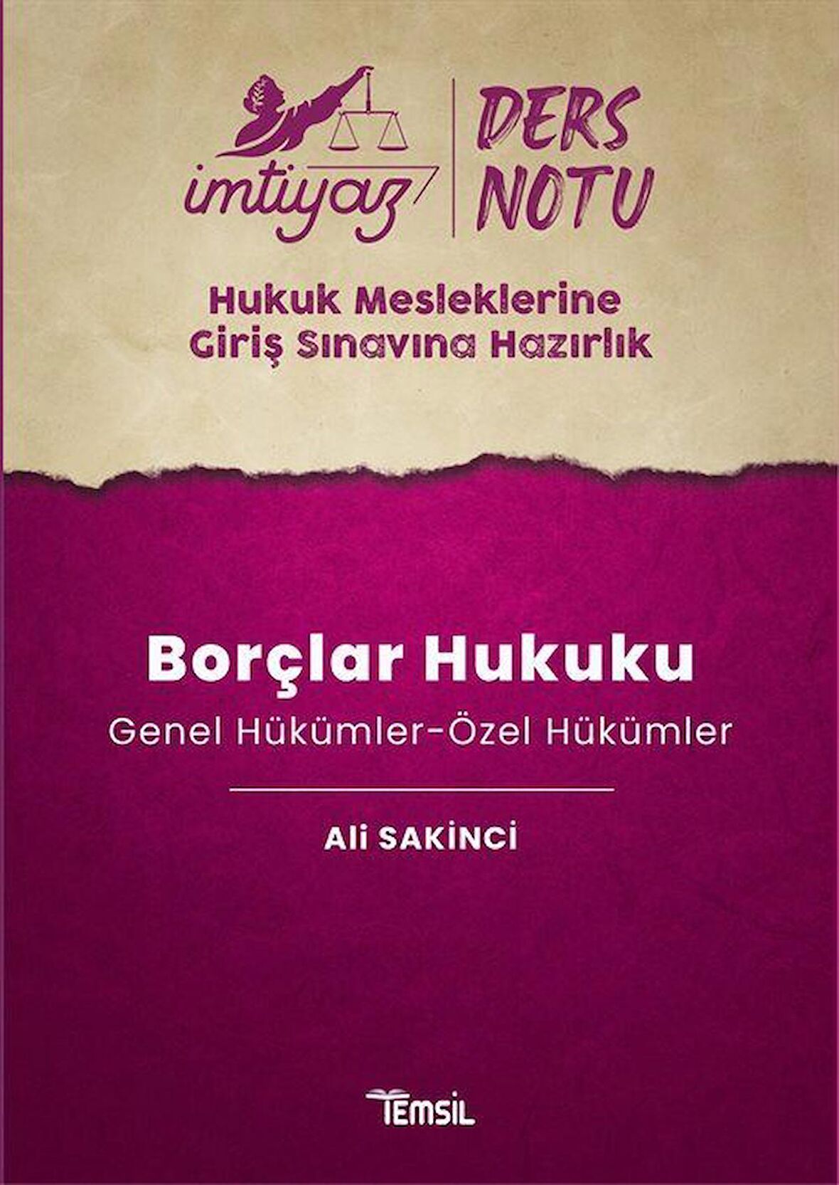 İmtiyaz HMGS Ders Notları Borçlar Hukuku (Genel Hükümler-Özel Hükümler) / Ali Sakinci