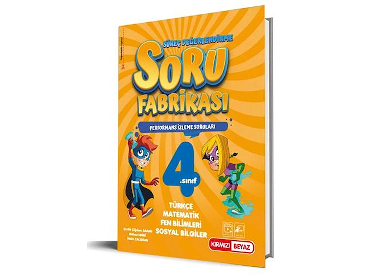 Kırmızı Beyaz 4.Sınıf Süreç Değerlendirme Soru Fabrikası Tüm Dersler Yeni