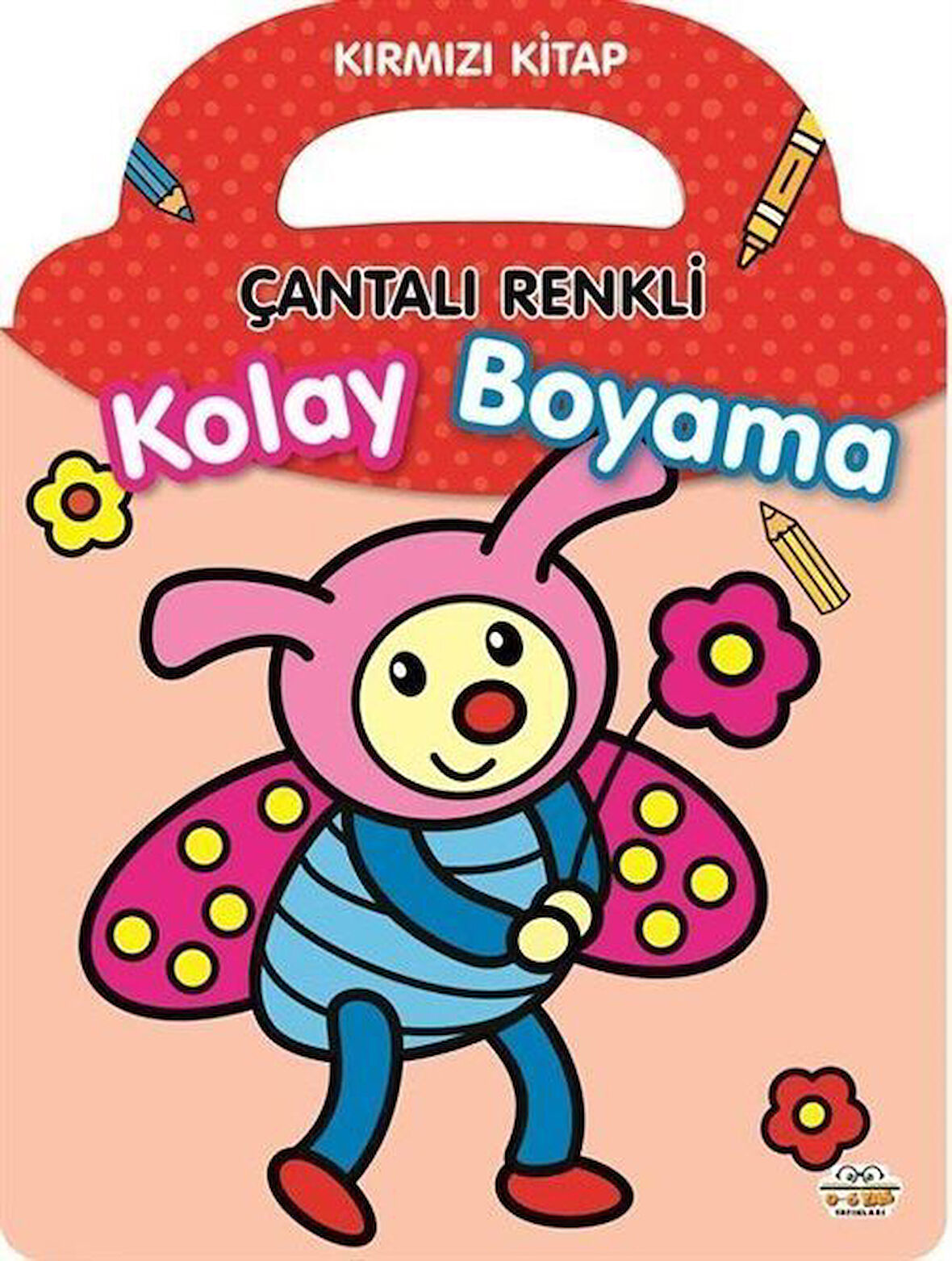 Çantalı Renkli Kolay Boyama- Kırmızı Kitap