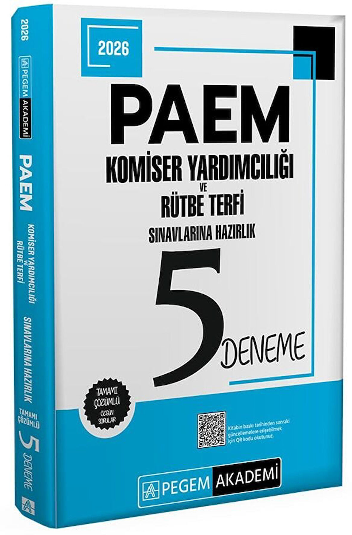 Pegem 2026 PAEM Komiser Yardımcılığı ve Rütbe Terfi 5 Deneme Çözümlü Pegem Akademi Yayıncılık