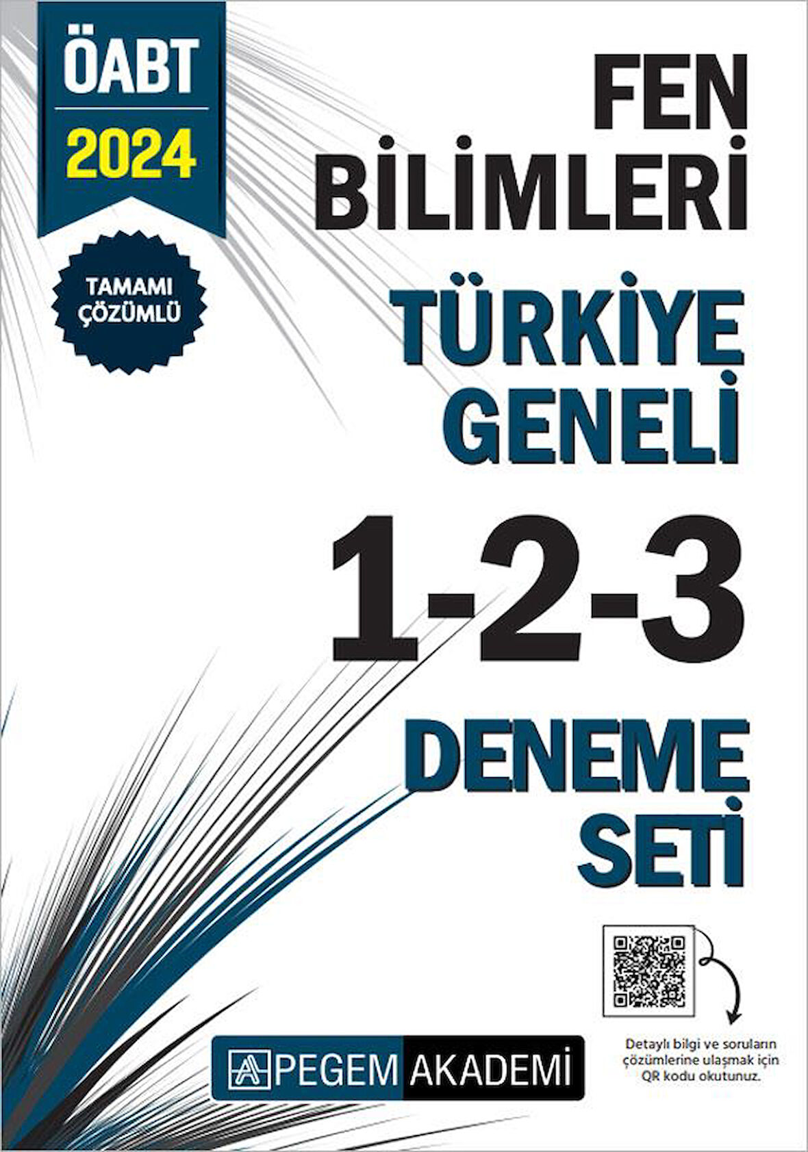 2024 KPSS ÖABT Fen Bilimleri Tamamı Çözümlü Türkiye Geneli 1-2-3 Deneme Seti Pegem Yayınları