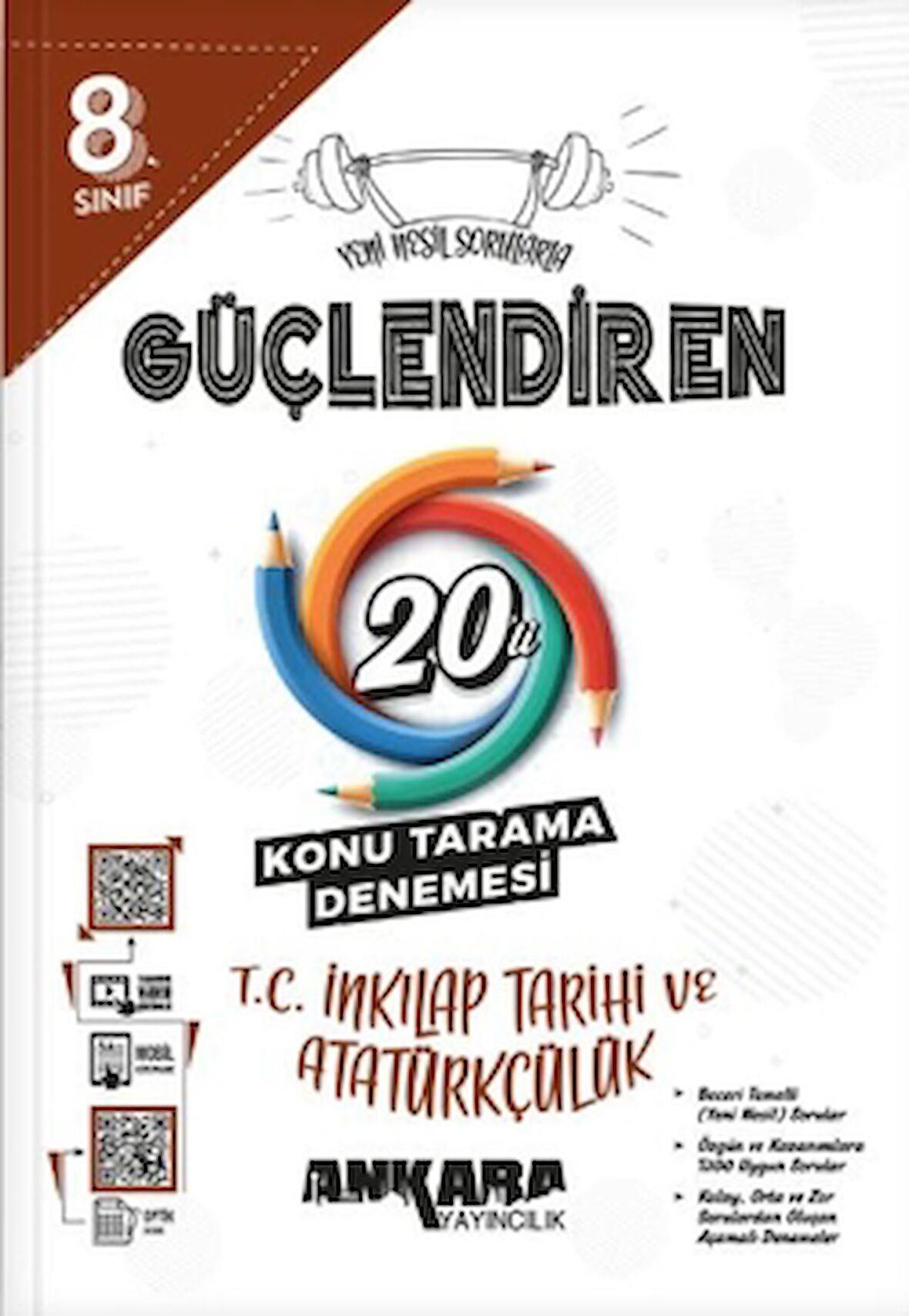 8.⁠ ⁠Sınıf Güçlendiren T.C. İnkılap Tarihi ve Atatürkçülük 20'li Konu Tarama Denemesi