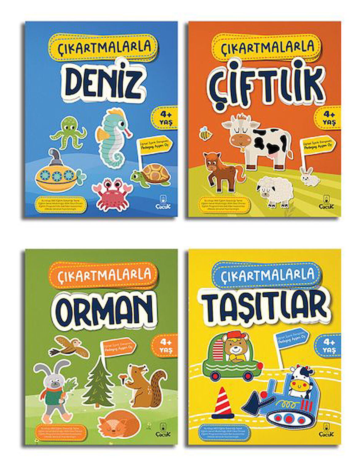 Çıkartmalarla Etkinlik Serisi (4Kitap)