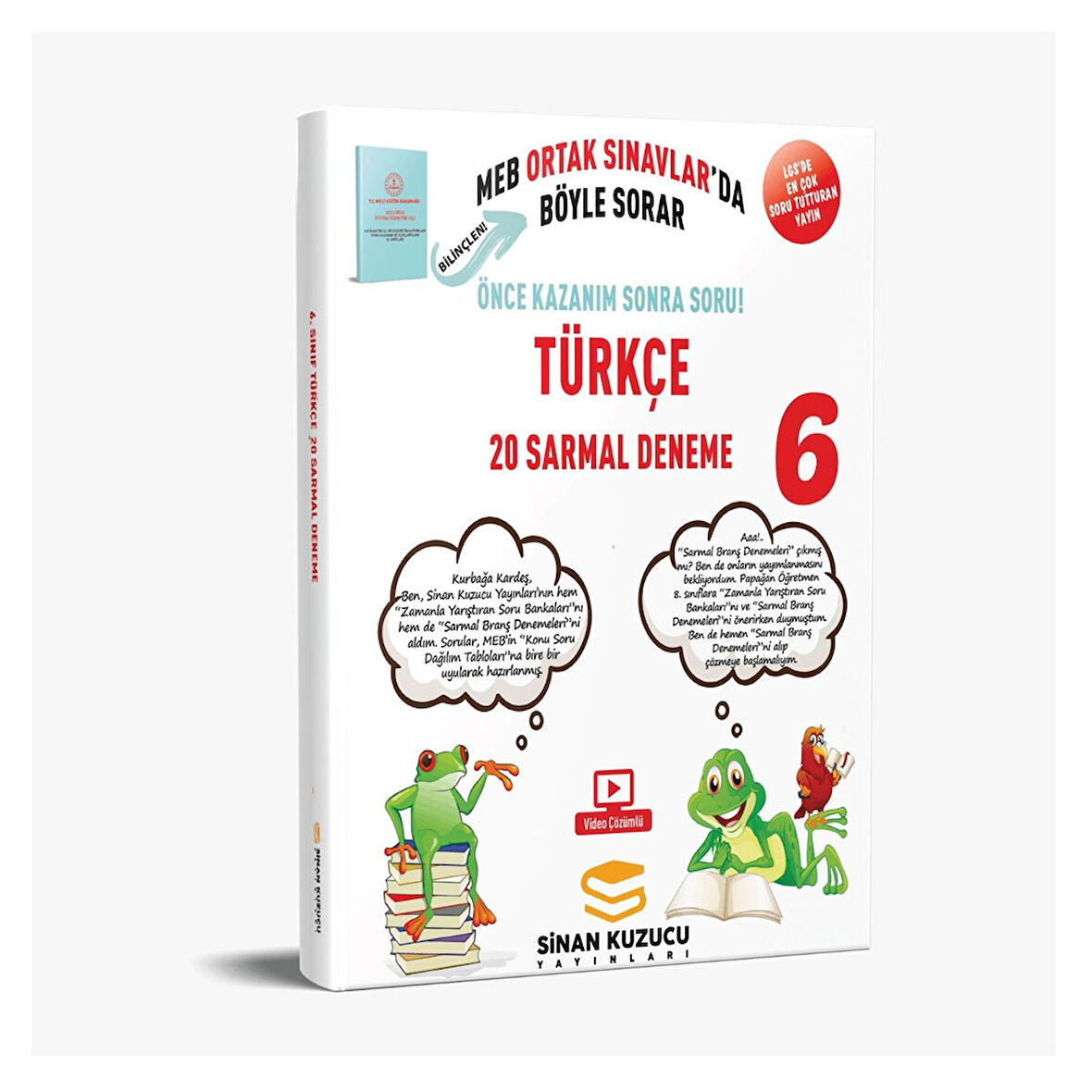 6. Sınıf Türkçe 20 Sarmal Deneme Sinan Kuzucu Yayınları