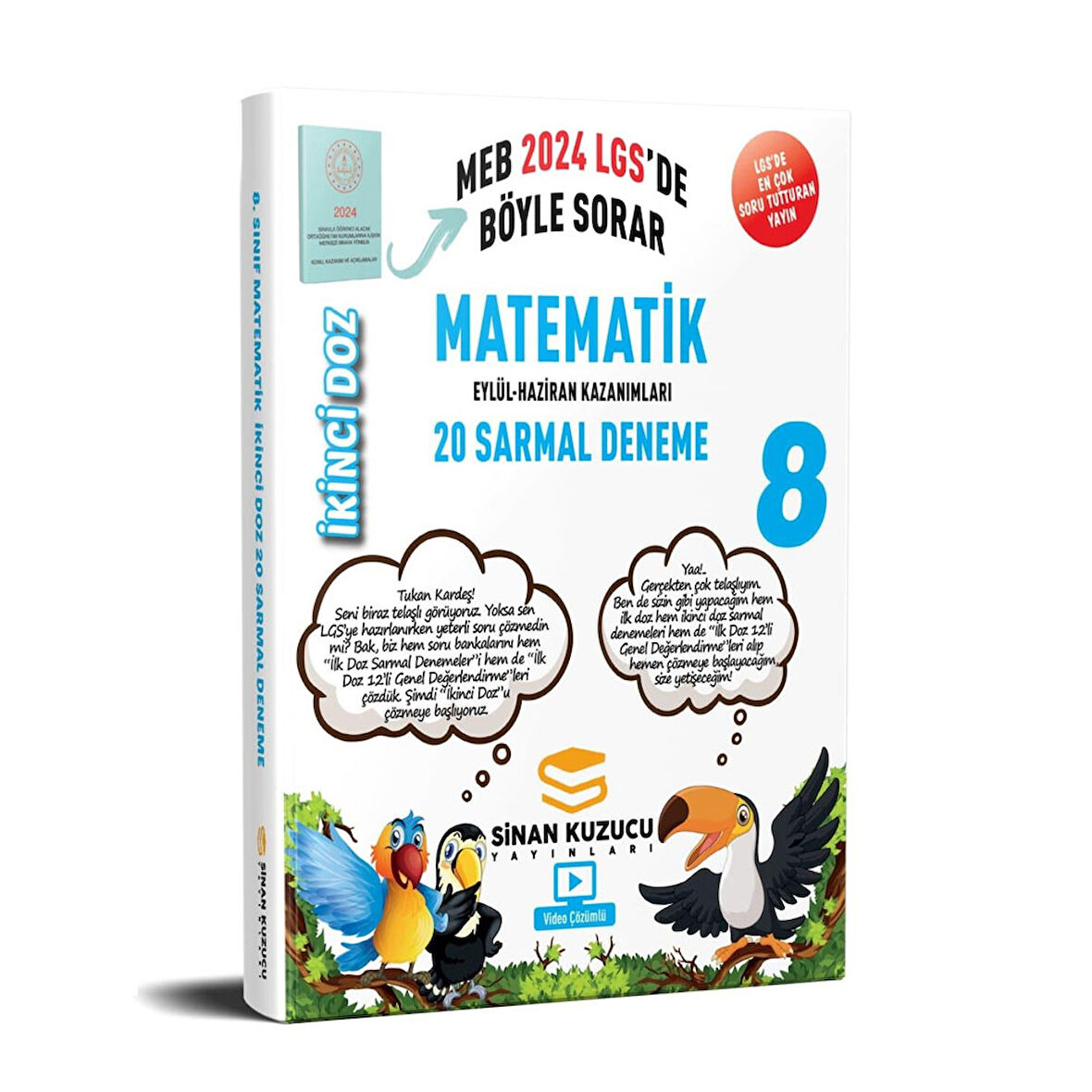 8. Sınıf İkinci Doz Matematik Sarmal Branş Denemesi Sinan Kuzucu Yayınları