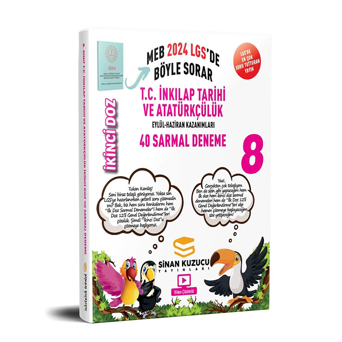 8. Sınıf İkinci Doz İnkılap Tarihi ve AT Sarmal Branş Denemesi Sinan Kuzucu Yayınları