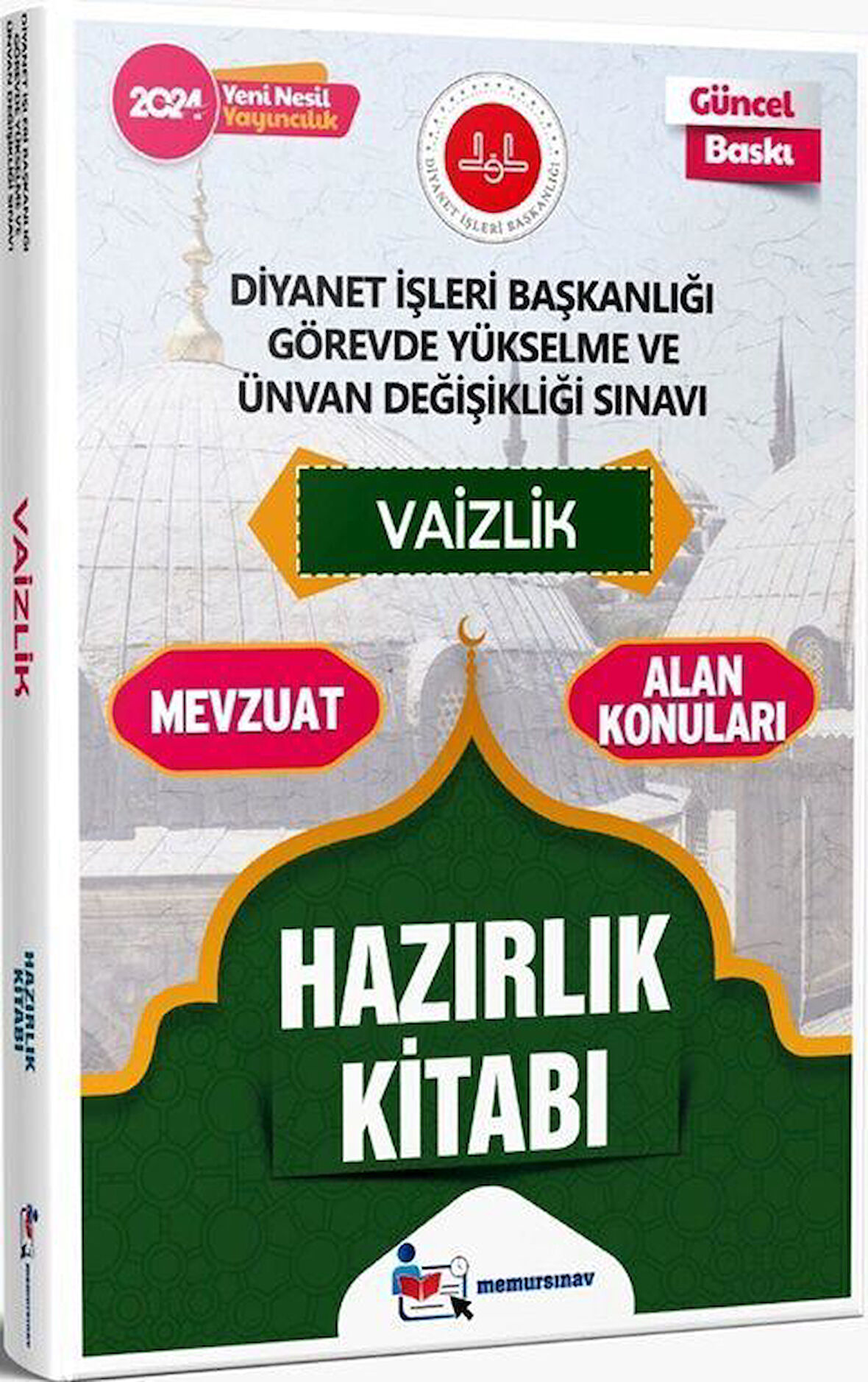 2024 Diyanet İşleri Başkanlığı GYS ve UDS Vaizlik Hazırlık Kitabı Memur Sınav