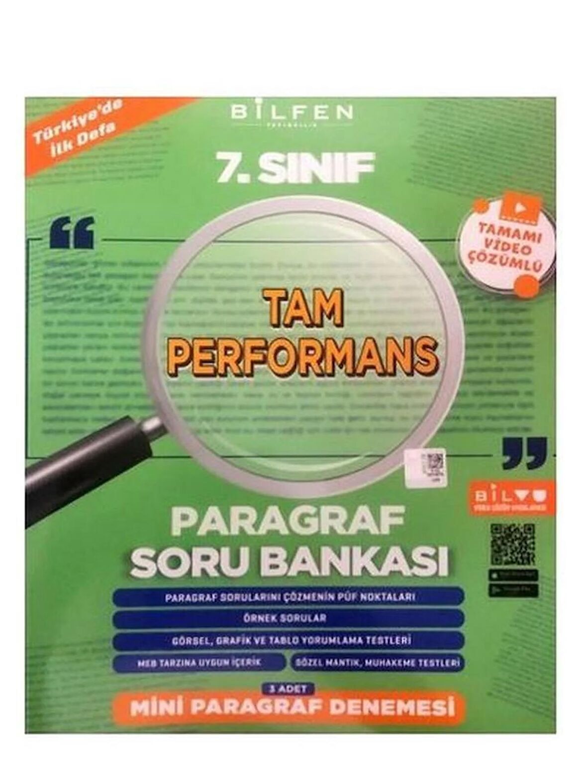 7.SINIF TAM PERFORMANS PARAGRAF SORU BANKASI BİLFEN YAYINLARI