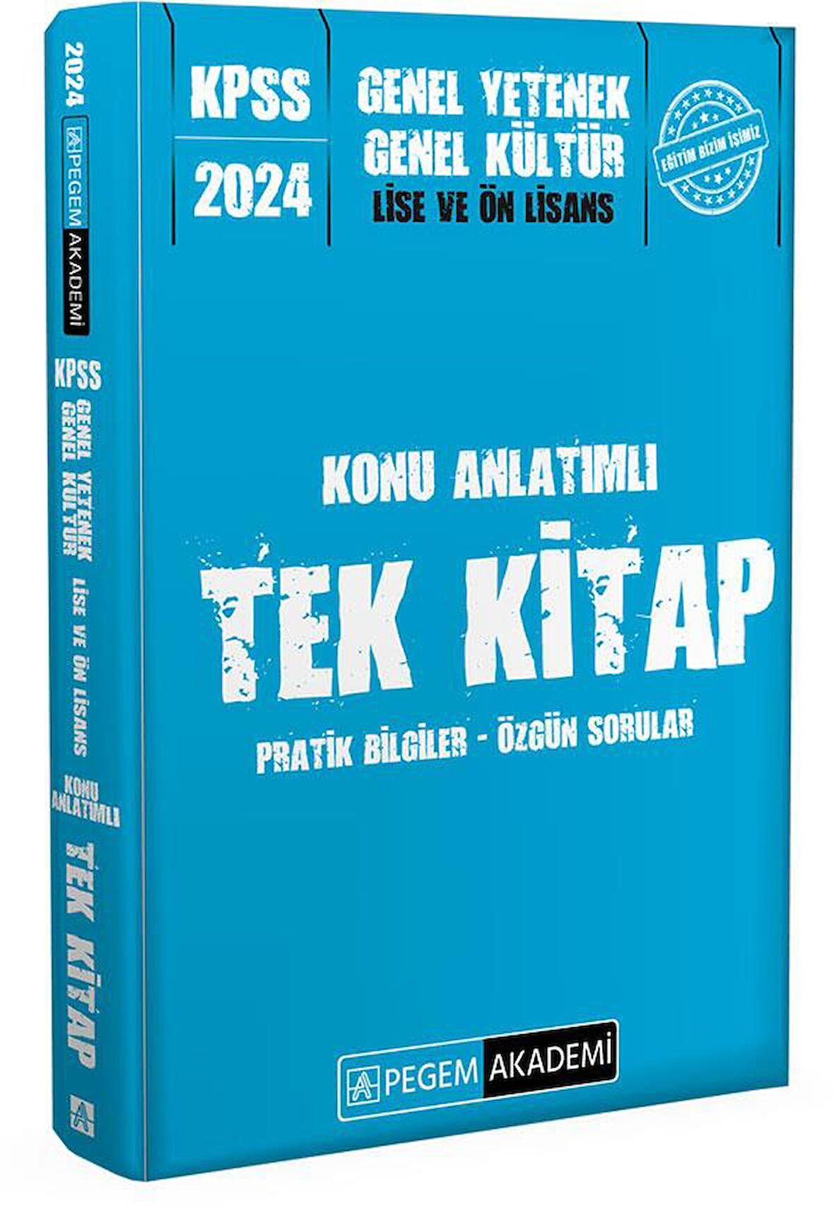 2024 KPSS Genel Yetenek Genel Kültür Lise ve Önlisans Konu Anlatımlı Tek Kitap