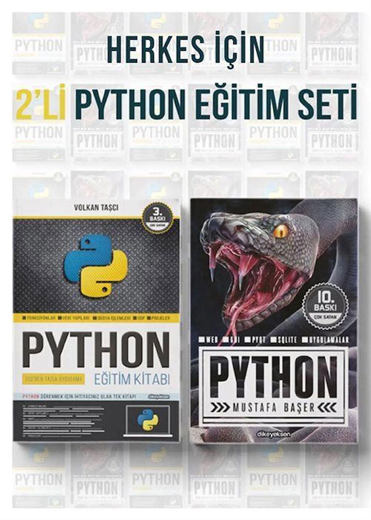 Herkes için 2'li Python Eğitim Seti (2 Kitap) / Mustafa Başer
