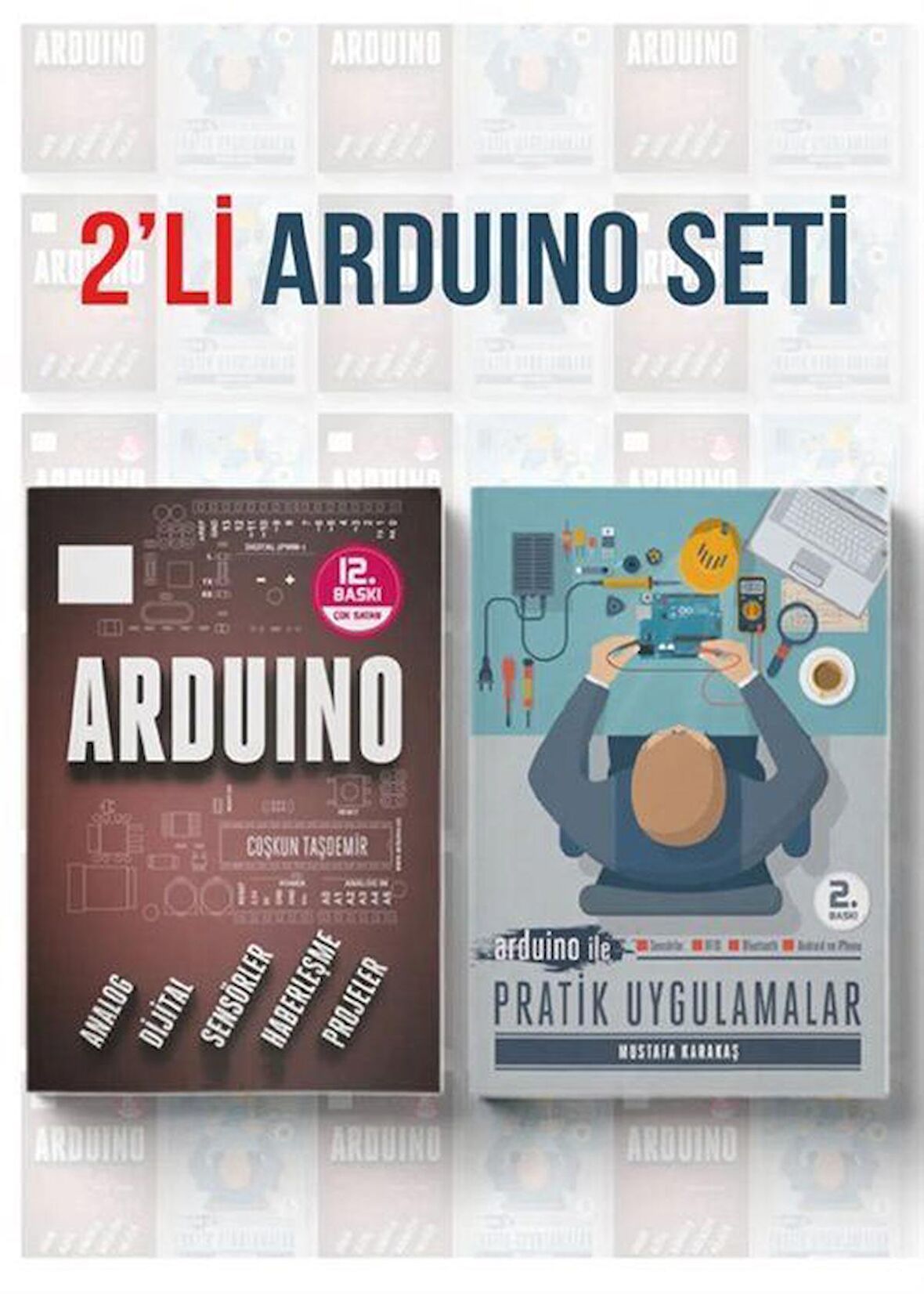 2'li Arduino Eğitim Seti (2 Kitap)