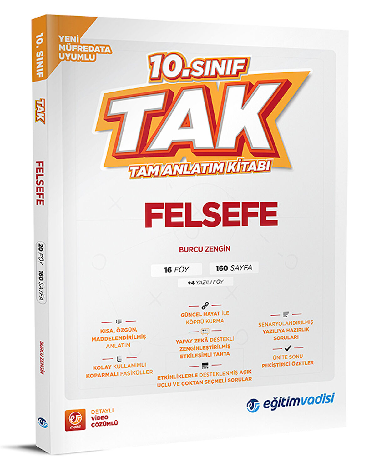 Eğitim Vadisi 2026 10. Sınıf Felsefe Tak Tam Anlatım Kitabı