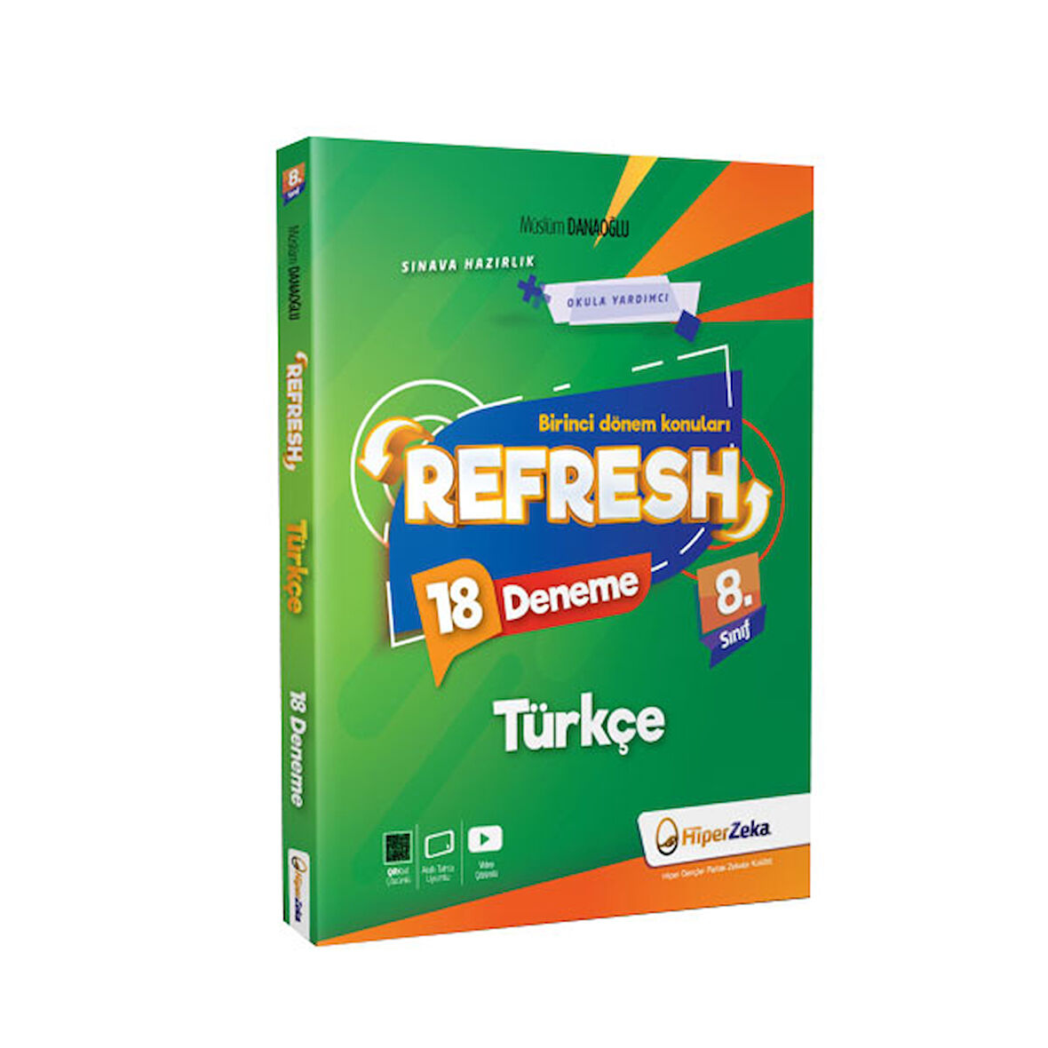 8 Sınıf Refresh Türkçe 18 Deneme LGS 1 Dönem Konuları Hiper Zeka Yayınları