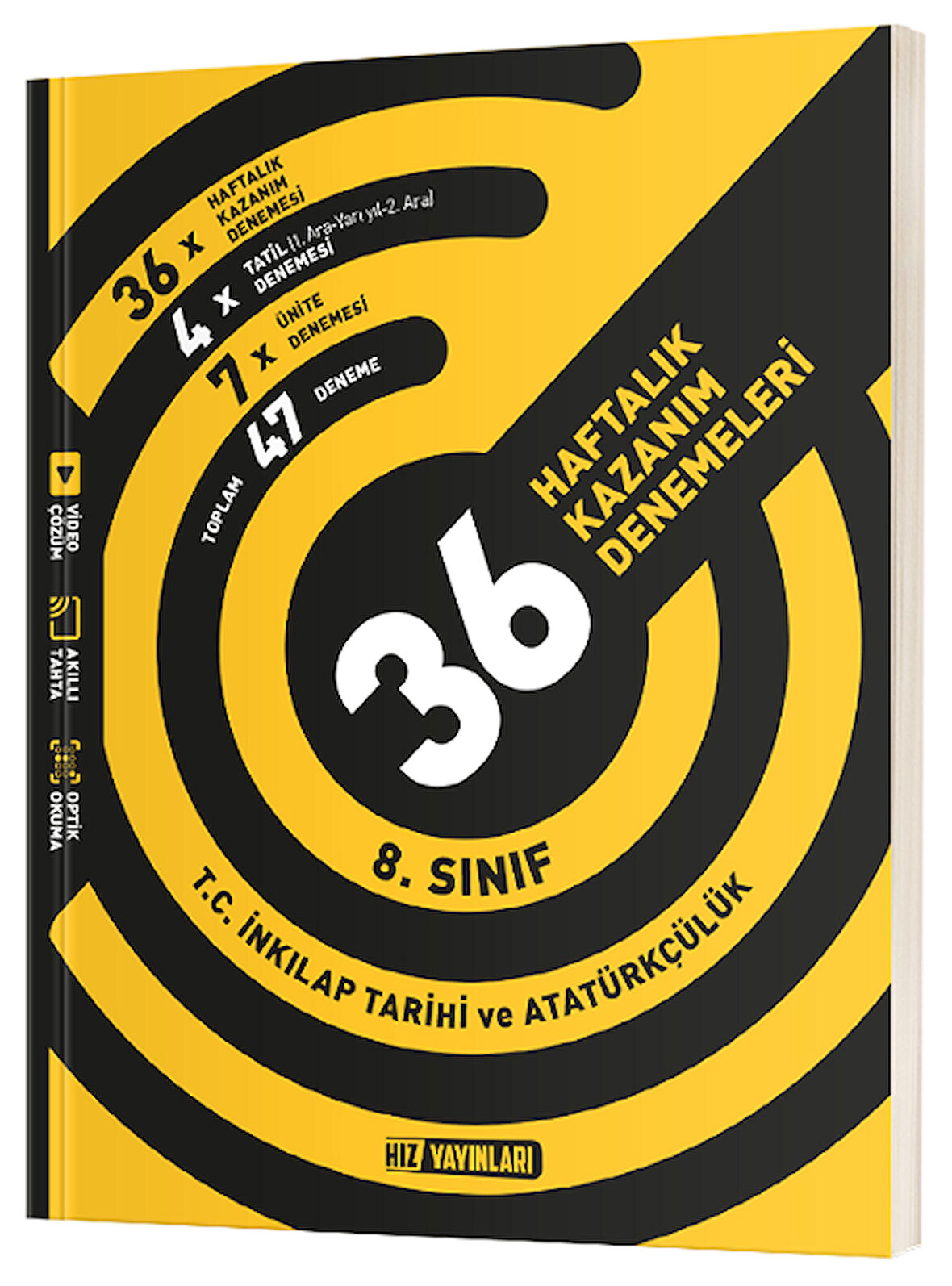 Hız Yayınları 8. Sınıf TC İnkılap Tarihi ve Atatürkçülük Haftalık 36 Deneme Hız Yayınları