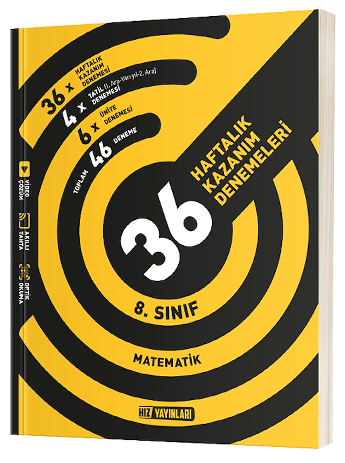 Hız Yayınları 8. Sınıf Matematik Haftalık 36 Deneme Hız Yayınları