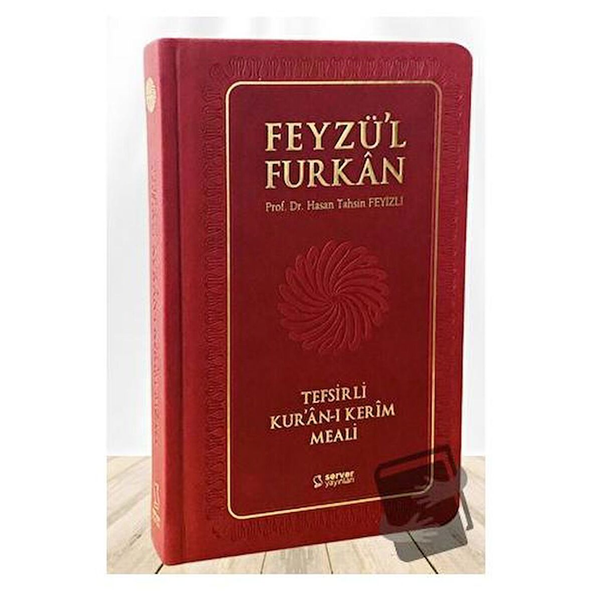 Feyzü'l Furkan Tefsirli Kur'an-ı Kerim Meali (Büyük Boy - Tefsirli Meal - Ciltli) BORDO