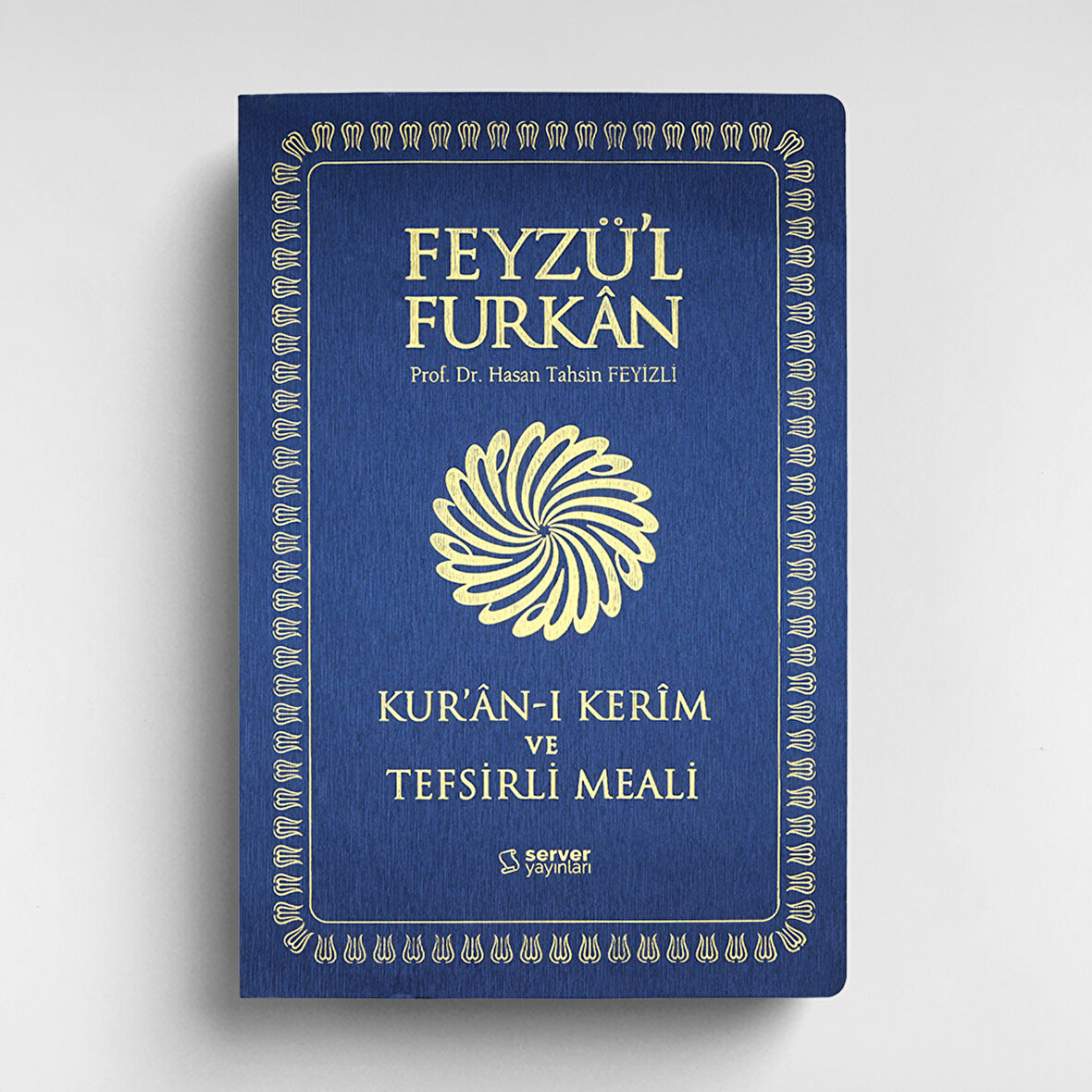 Feyzü'l Furkan Kur'ân-ı Kerîm ve Tefsirli Meali (Büyük Boy - Mushaf ve Meal - İNCE CİLT) LACİVERT