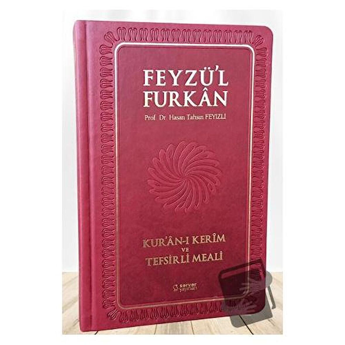 Feyzü'l Furkan Kur'ân-ı Kerîm ve Tefsirli Meali (Büyük Boy - Mushaf ve Meal - Ciltli) BORDO