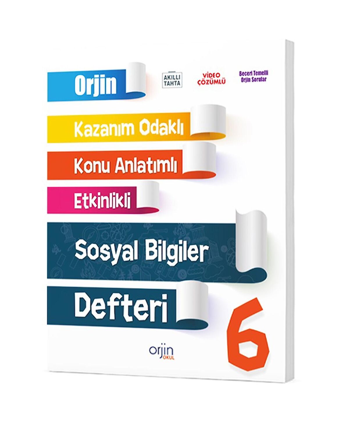 Orjin Okul 2024 6. Sınıf Sosyal Bilgiler Kazanım Odaklı Defteri