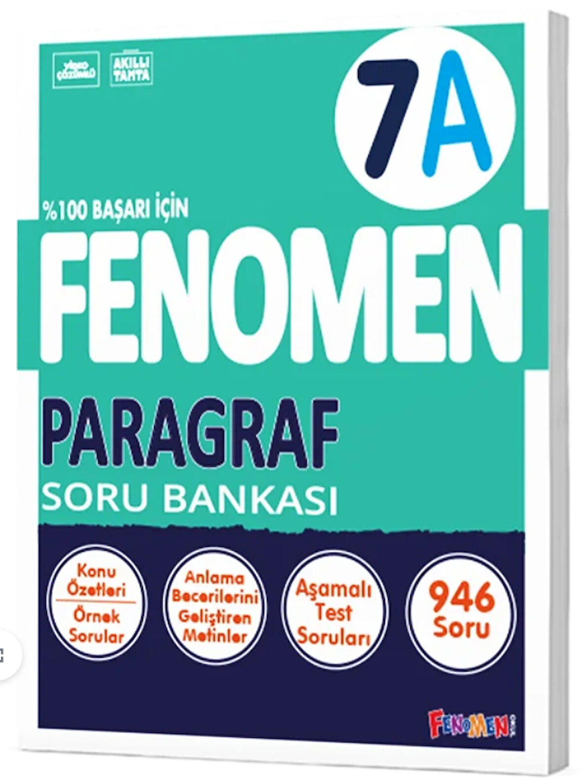 Fenomen Okul 2024 7. Sınıf Paragraf Soru Bankası A Yeni Nesile Kolay Geçiş
