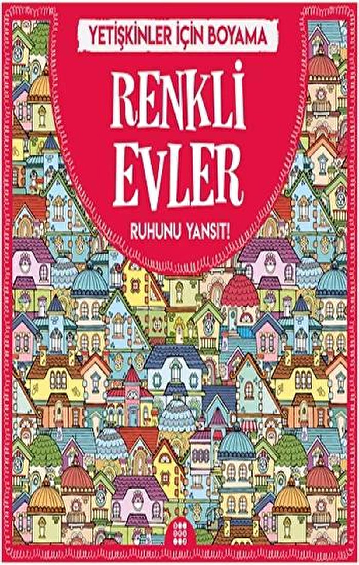 Renkli Evler - Yetişkinler İçin Boyama