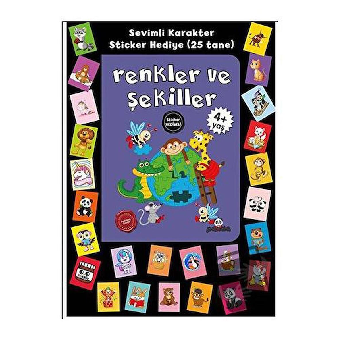 Stickerlı 4+ Yaş Renkler ve Şekiller