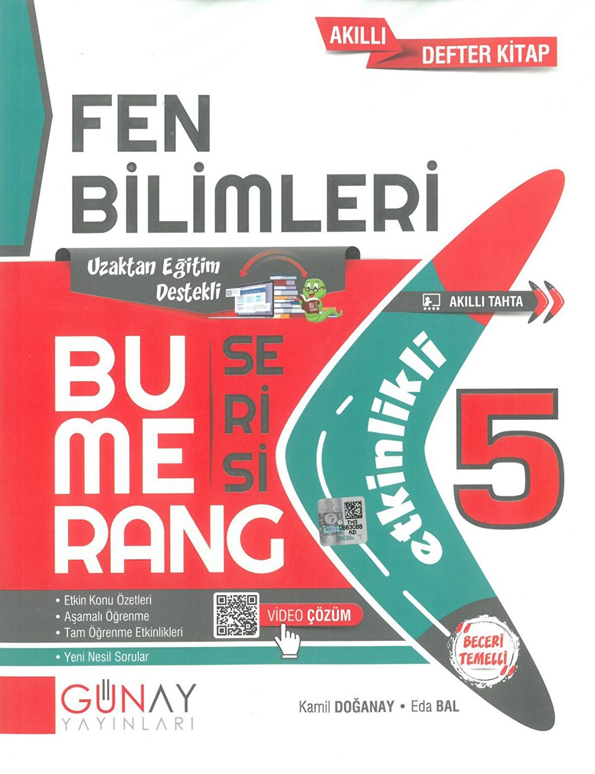 5. Sınıf Fen Bilimleri Bumerang Serisi Etkinlikli Akıllı Defter Kitap