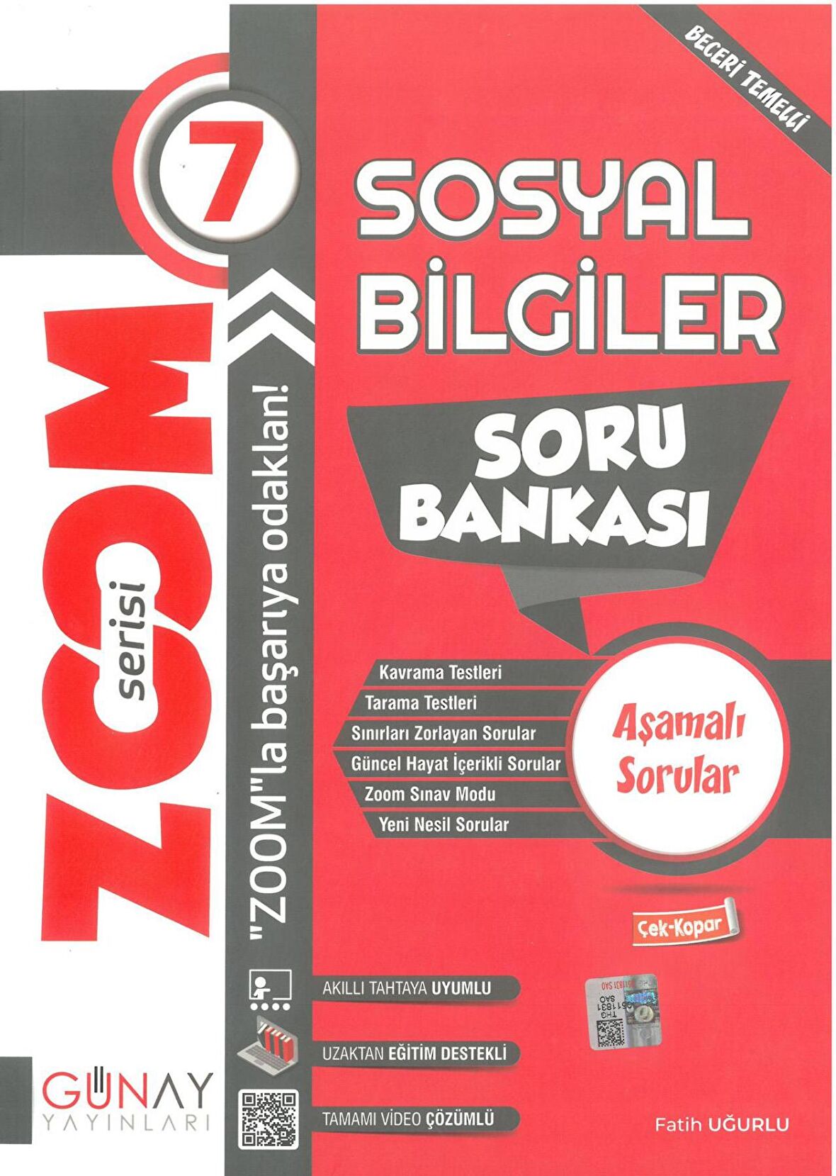7.Sınıf Zoom Sosyal Bilgiler Soru Bankası Günay Yayınları