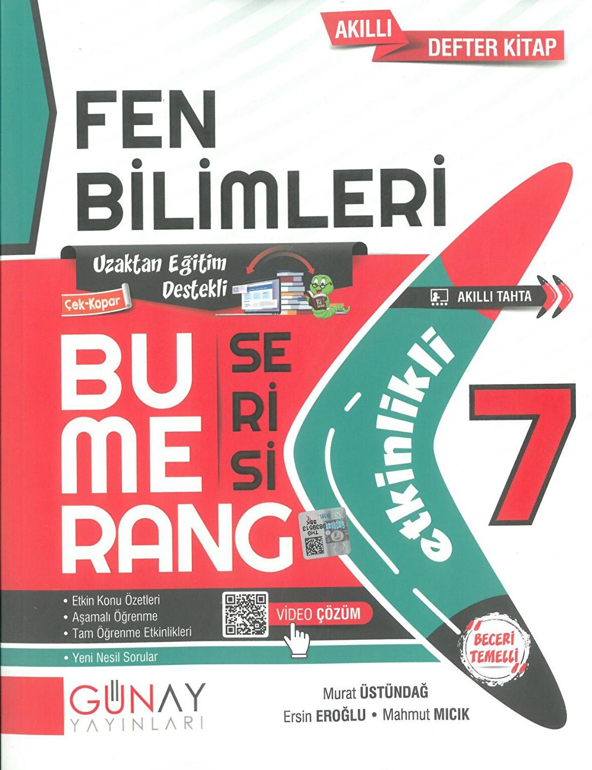 7. Sınıf Fen Bilimleri Bumerang Serisi Etkinlikli Akıllı Defter