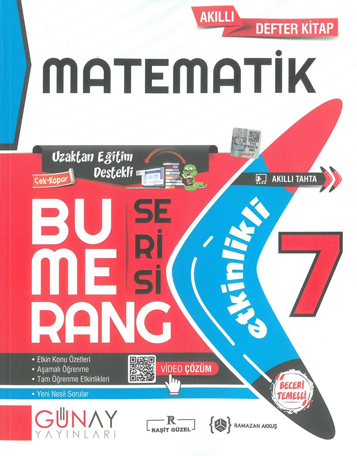 7.Sınıf Matematik Etkinlikli Bumerang Serisi Günay Yayınları