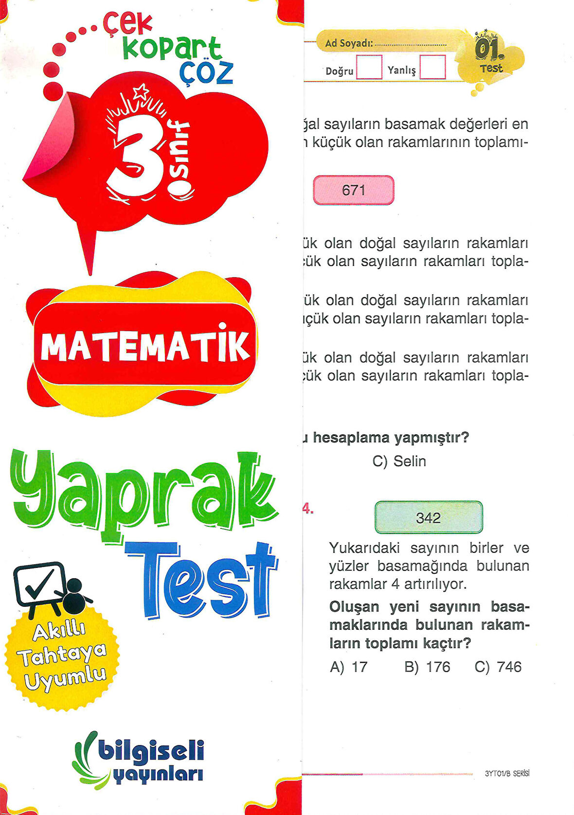 3. Sınıf Matematik Yaprak Test