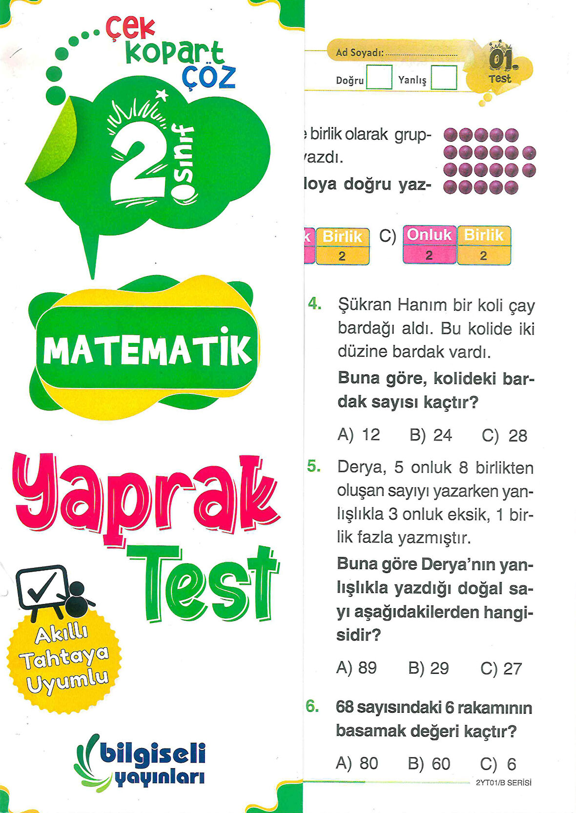 2. Sınıf Matematik Yaprak Test