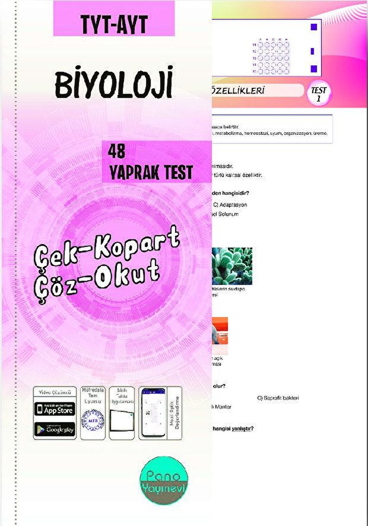 TYT AYT Biyoloji 48 Yaprak Test