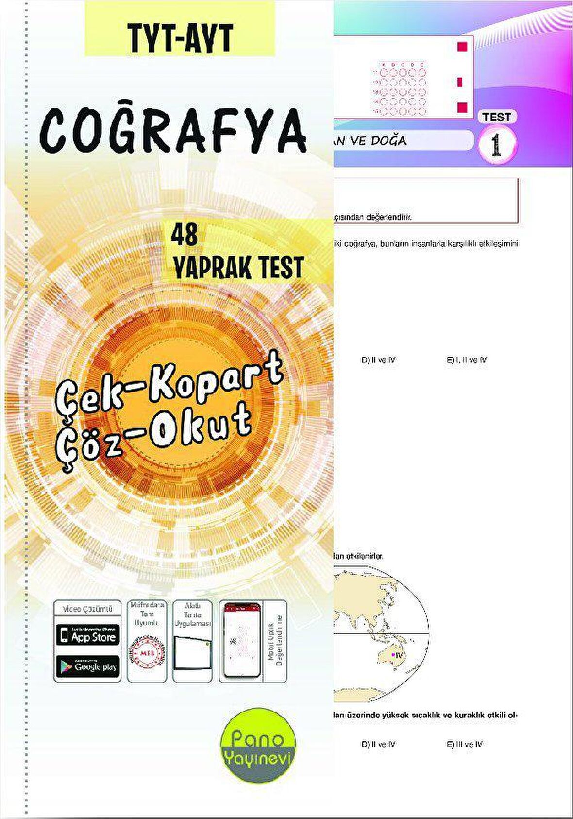 TYT AYT Coğrafya Yaprak Testleri Çek Kopart